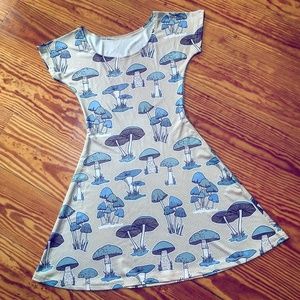 🍄Mushroom Polkadot Vintage Style Novelty Dress